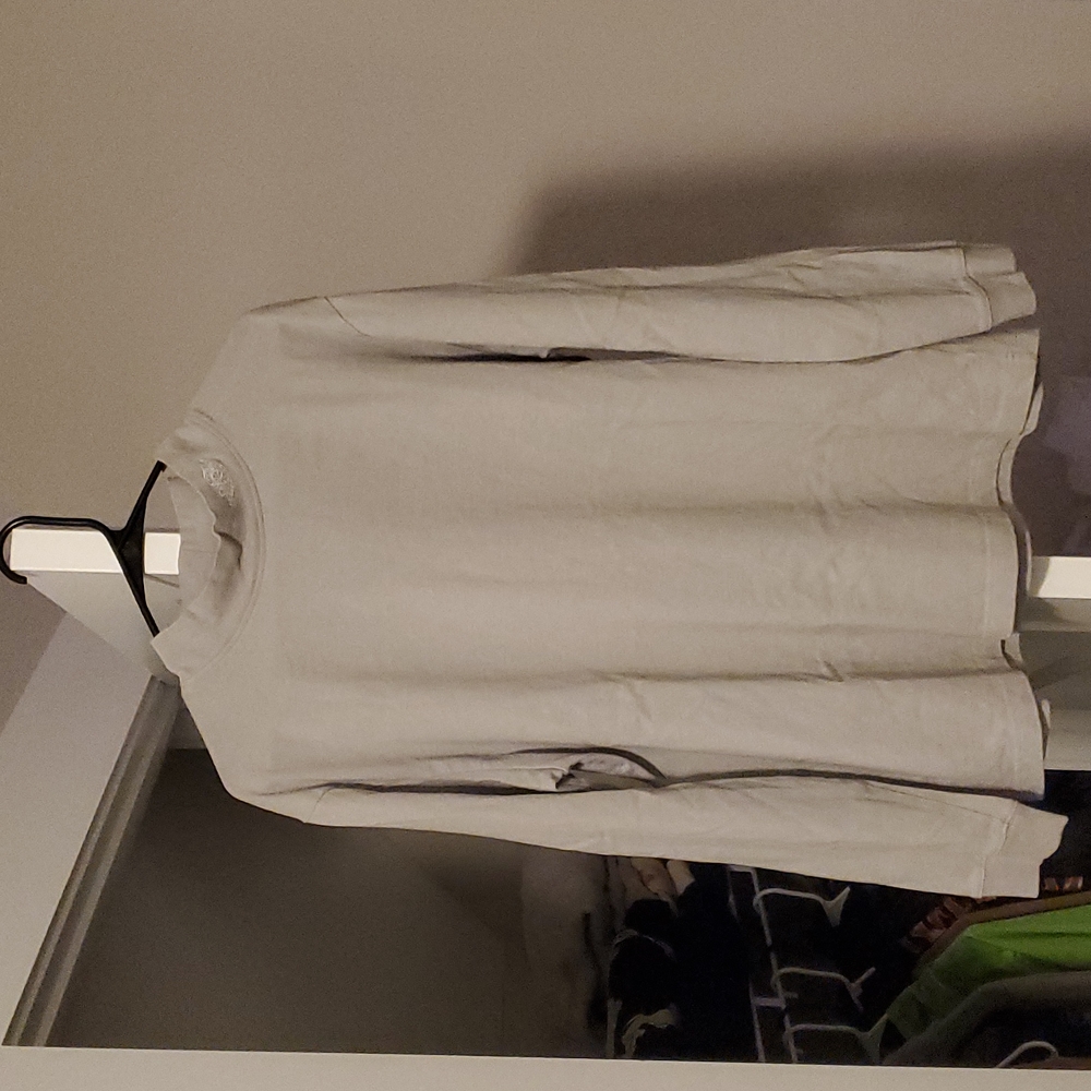 Dior x Jordan Grey Long Sleeve Shirt Size Large